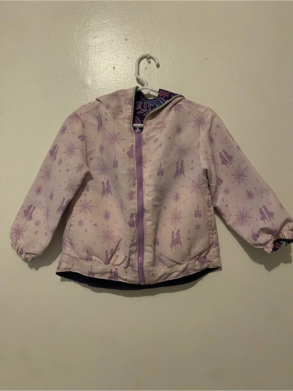 Disney Purple  Jacket with Floral Sleeves